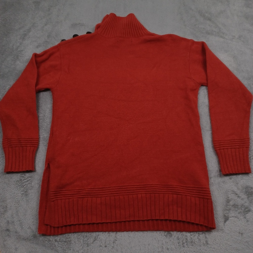 Anthropologie Sweater Womens XS Orange Turtleneck Pullover‎ Boho - Picture 6 of 8